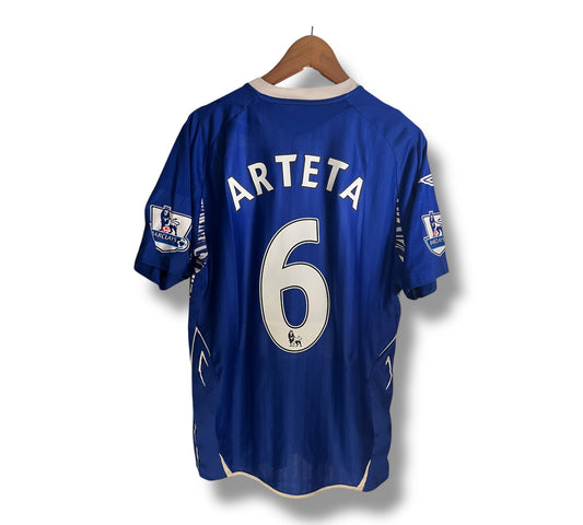 Everton 2007/8 Hjemmedrakt - Arteta #6 - 8/10 - Str Medium